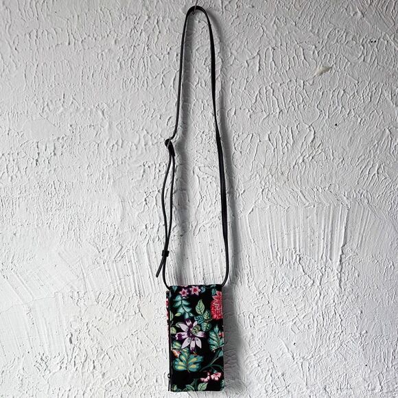 Vera Bradley Iconic RFID Envelope Crossbody Purse Vines Floral Wallet Bag - Picture 7 of 8